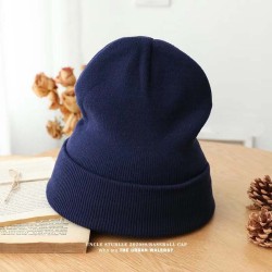 Versatile Embroidery Knit Woollen Hat