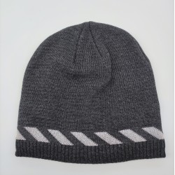 Cap With Reflective Knit Brim