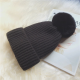 Add A Fluffy Ball Knit Cap