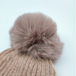 Add A Fluffy Ball Knit Cap