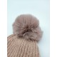 Add A Fluffy Ball Knit Cap