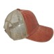 Orange do old washed cotton solid color light plate mesh cap baseball cap