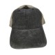 Black do old washed cotton solid color light plate mesh cap baseball cap