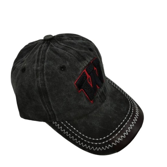 Black W letter embroidered duck cap