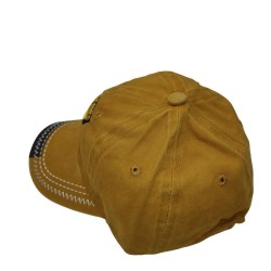 Yellow W letter embroidered duck cap