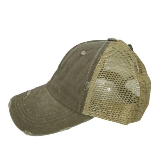 Khaki fashion wash cotton duck Tongue Sun shade baseball cap