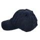 Solid navy blue baseball cap