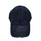 Solid navy blue baseball cap