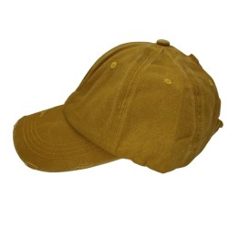 Yellow solid baseball cap