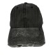 Black solid color baseball cap