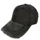 Black solid color baseball cap