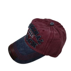 Red original black washed Cowboy baseball cap