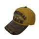 Yellow original black washed Cowboy baseball cap