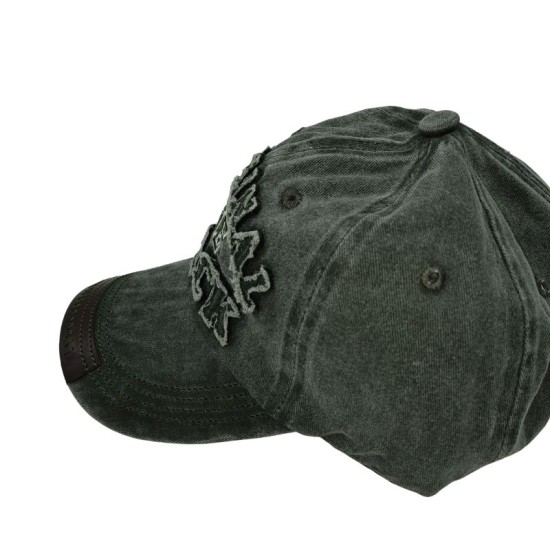 Green original black washed Cowboy baseball cap