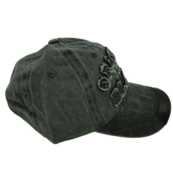 Green original black washed Cowboy baseball cap