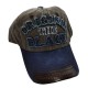 Gray original black washed Cowboy baseball cap