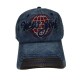 Blue lettering baseball cap