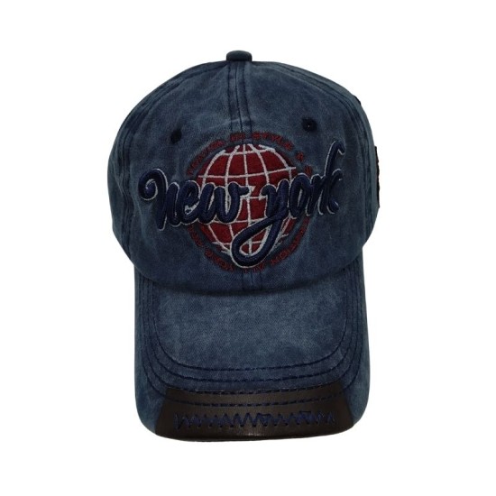 Blue lettering baseball cap