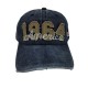 Blue 1964 baseball cap