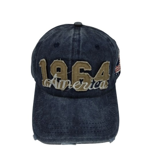 Blue 1964 baseball cap