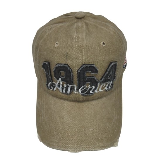 Khaki 1964 baseball cap