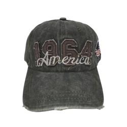 Gray 1964 baseball cap