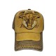 Yellow cloth bullhead baseball cap