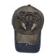 Blue cloth bullhead baseball cap