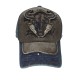 Blue cloth bullhead baseball cap