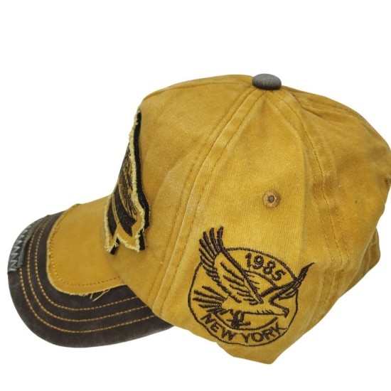 Yellow baseball cap