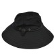 Black breathable fisherman hat