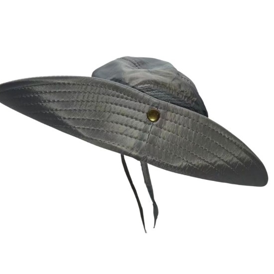 Grey breathable fisherman hat