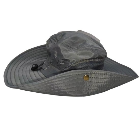 Grey breathable fisherman hat