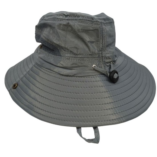 Grey breathable fisherman hat