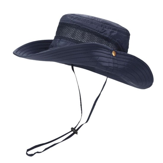 Dark blue breathable fisherman hat