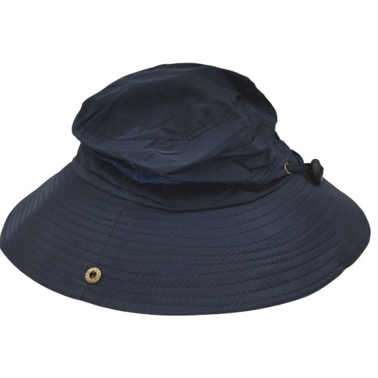 Dark blue breathable fisherman hat