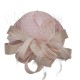 Pink feather retro small bowler hat