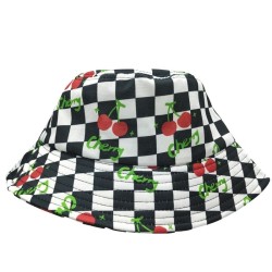 Cherry checkerboard Fisherman's hat  