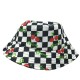 Cherry checkerboard Fisherman's hat  