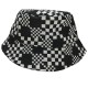 Stitching checkerboards Fisherman's hat