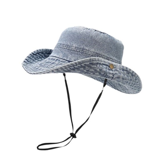 Blue hiking hat