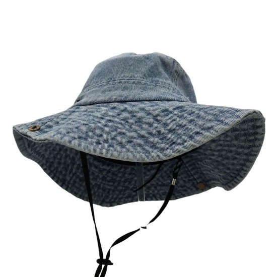 Blue hiking hat