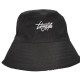 Black embroidered visor