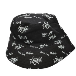 Black embroidered visor