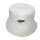 White embroidered visor