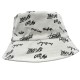 White embroidered visor