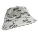 White embroidered visor