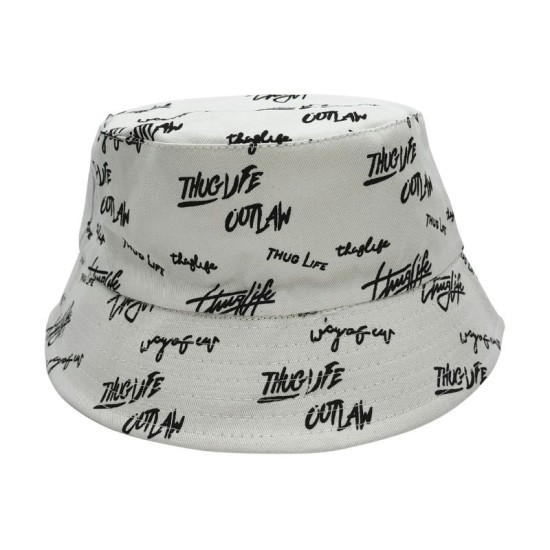 White embroidered visor